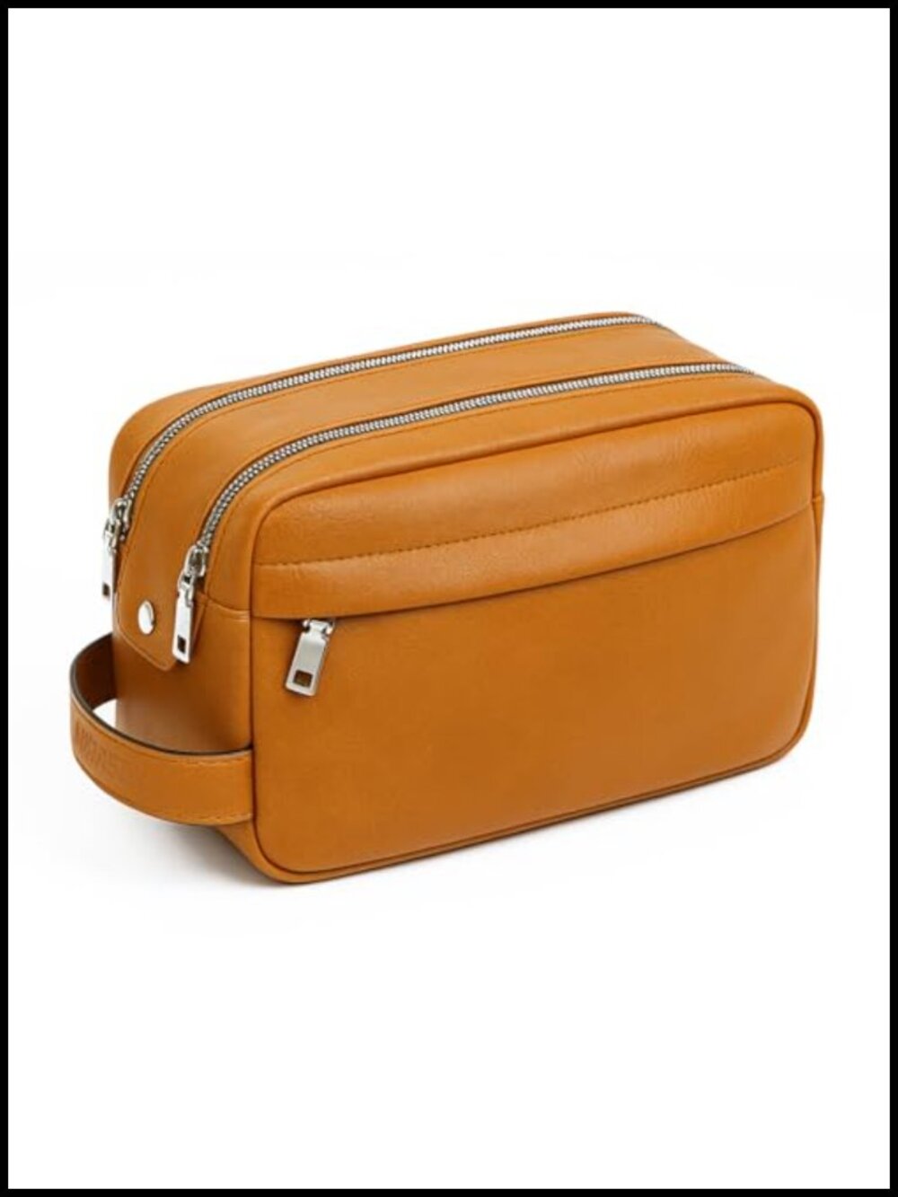 PU Leather Travel Toiletry Bag Shaving Dopp Kit Water-Resistant Grooming
